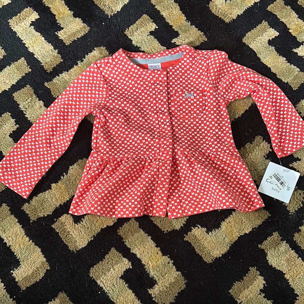 Carter's Red and White Kids Jacket